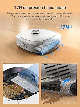 جارو روباتیک هوشمند دو کاره حرفه ای اریکا مدل EUREKA J20 اصل